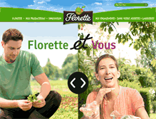 Tablet Screenshot of florette.com