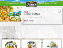 Tablet Screenshot of florette.de